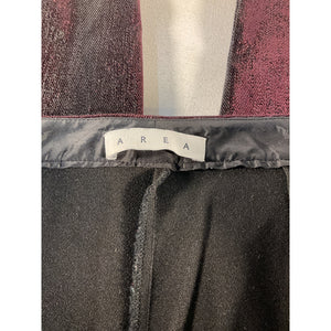 Area Shimmering Burgundy Lurex Skinny Pants Size XS