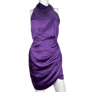 Elliatt Draped Purple Myley Mini Dress Size XS