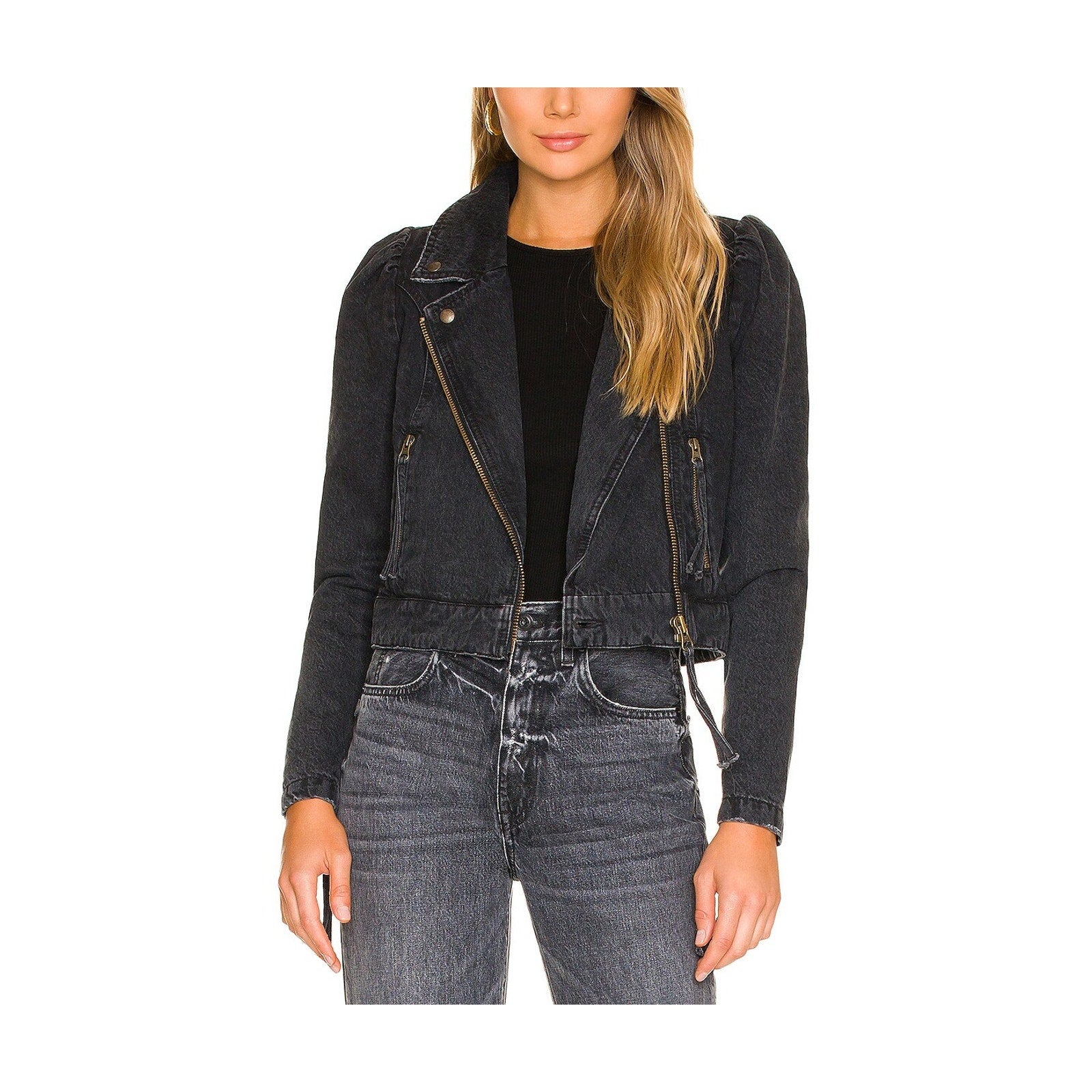 Retrofete 'Tai' Black Denim Jacket Size XS - NWT