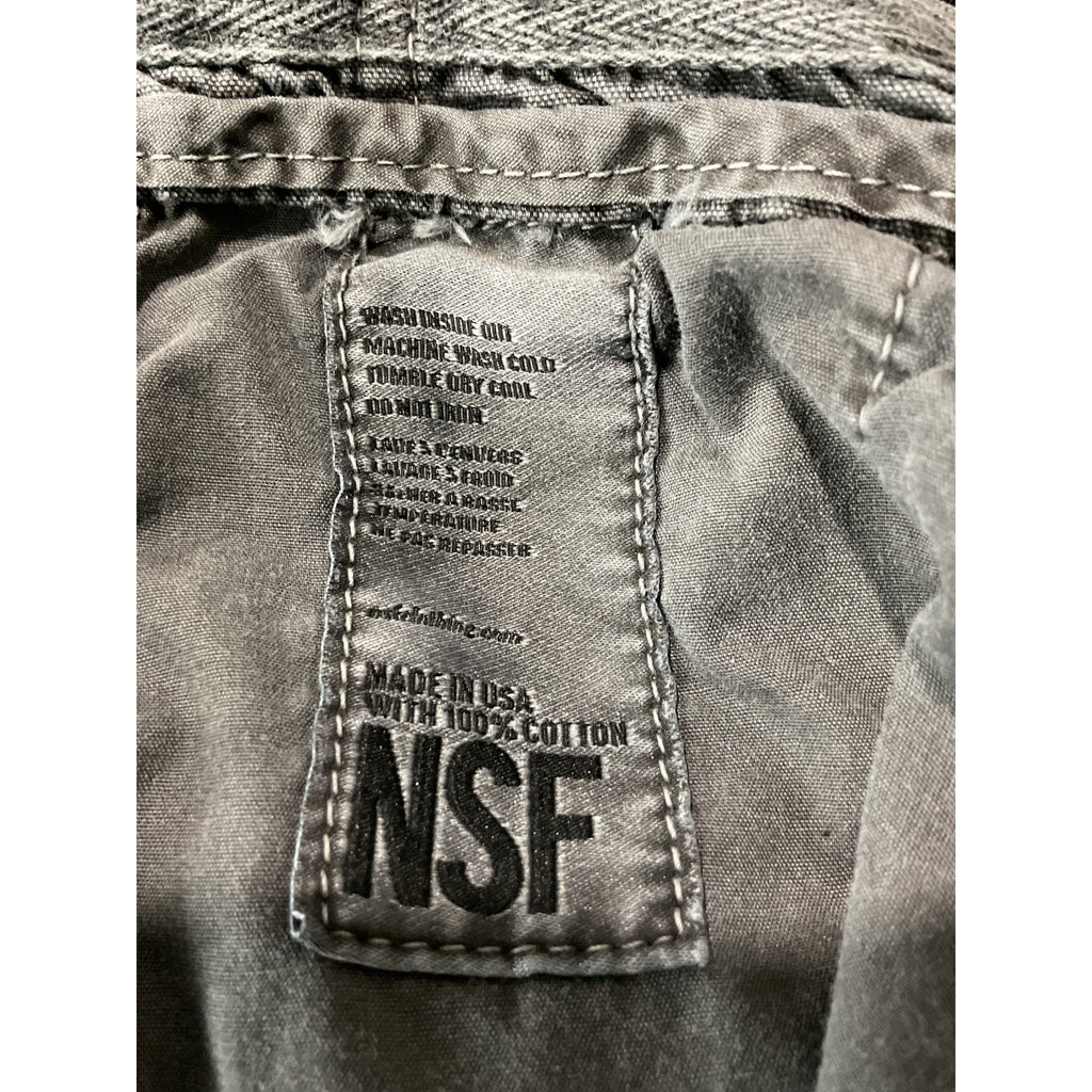Nsf 'Basquiat' Black Cotton Cargo Pant Size 26