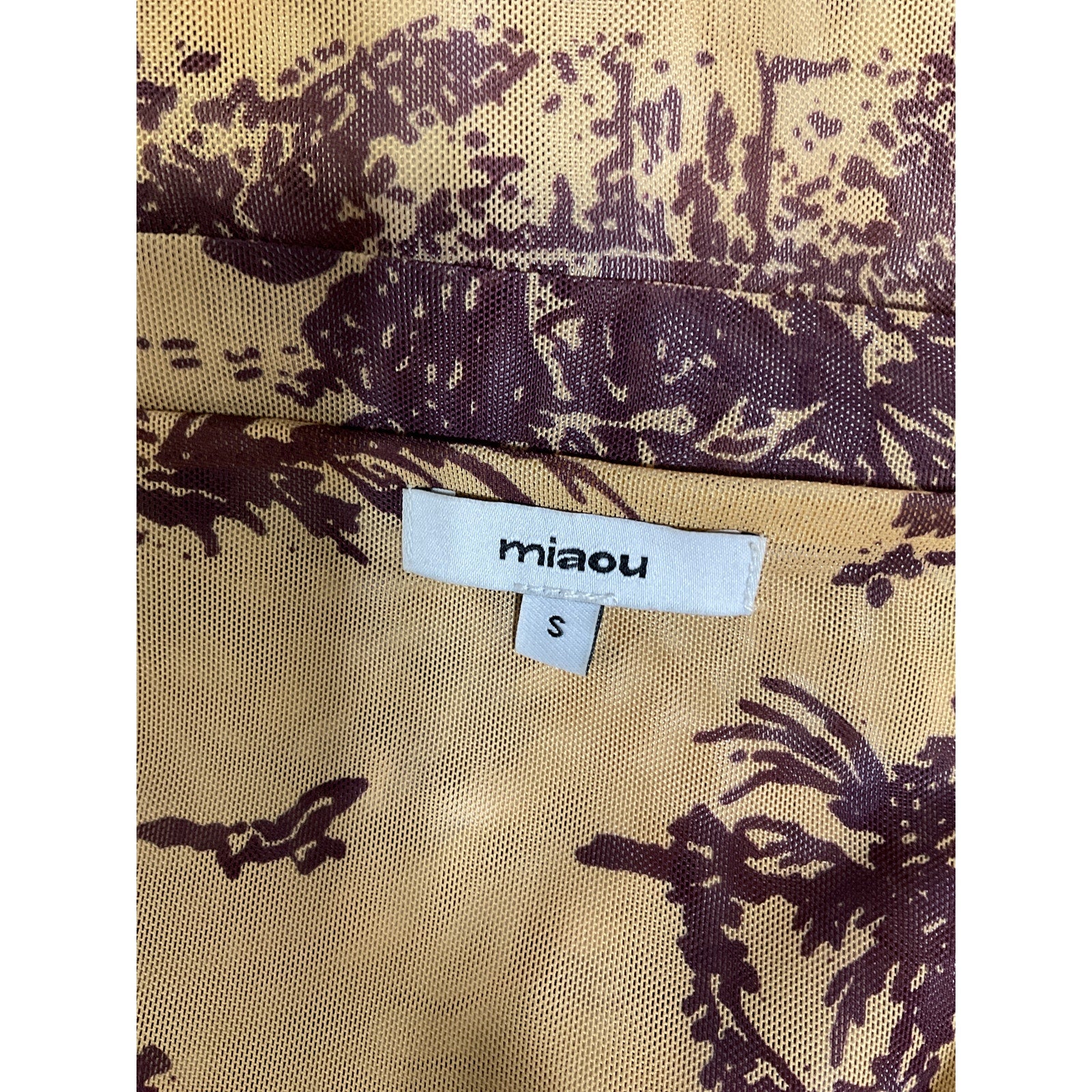 Miaou 'Preston' Gold Skirt Size S