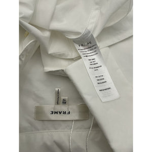 Frame Crisp White Saturday Button Up Size XS Cotton Blend Shirt