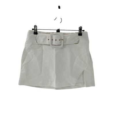 Ramy Brook Belted White Jones Miniskirt Size 2