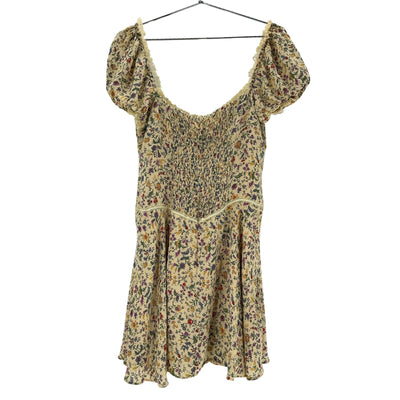 Reformation Floral Yellow Ondine Dress Size 12