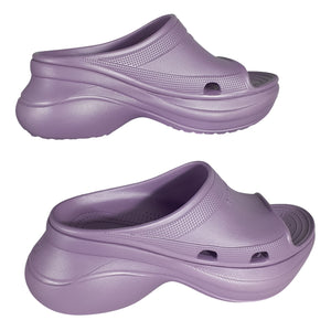Balenciaga Platform Lilac Pool Crocs Slides Size FR 41 / US 11