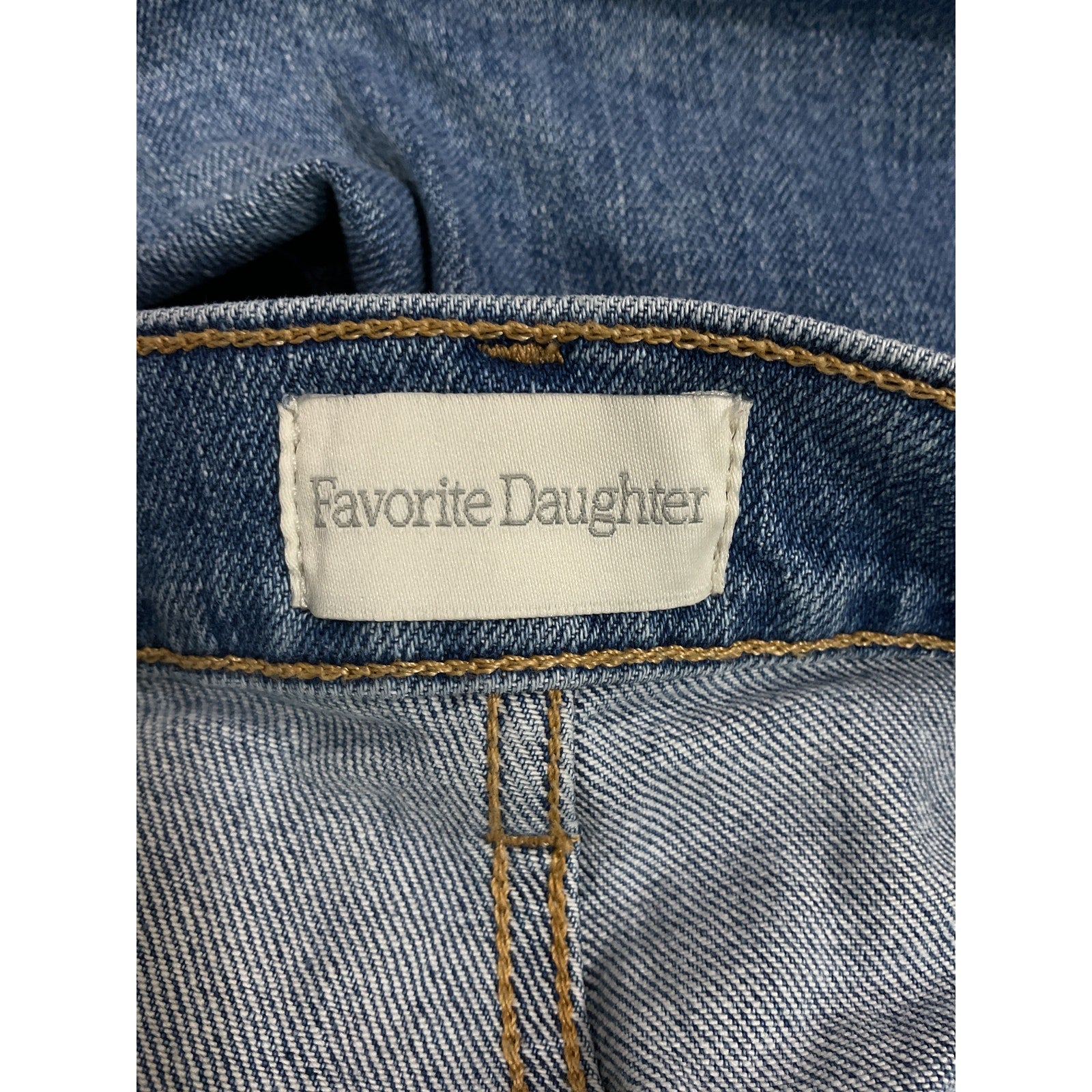 Favorite Daughter 'The Mischa' Blue High Rise Wide Leg Ankle Denim Jean Size 28