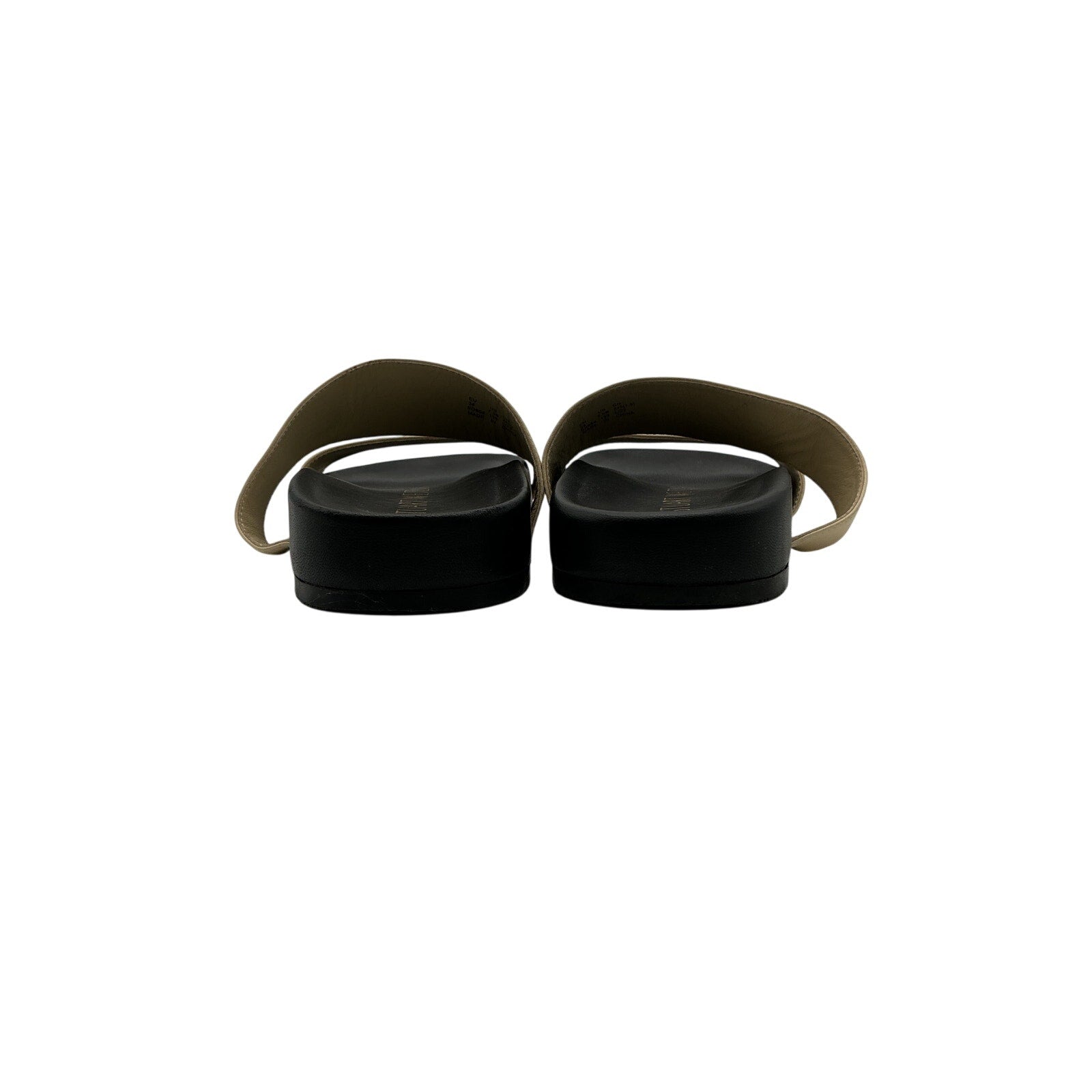 Stuart Weitzman Miami Beige Leather Sport Slide Size 7.5