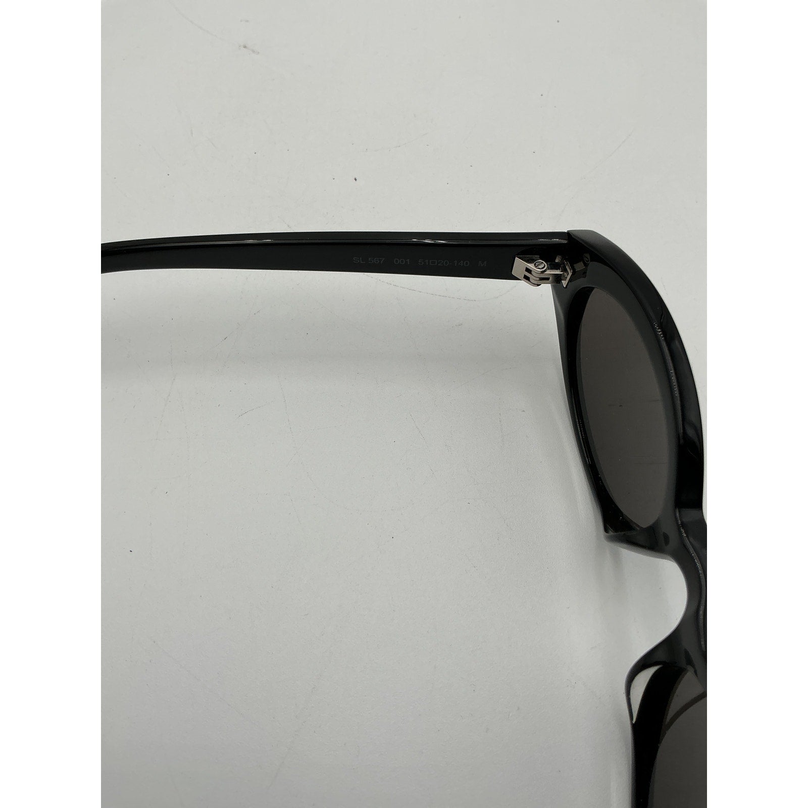 Saint Laurent Oval Black Sunglasses Size OS