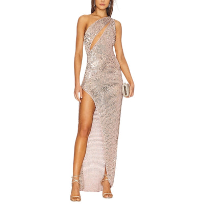 Retrofête Sequined Rose Gold Candice Dress Size M / L