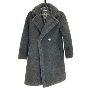 Apparis 'Anouck' Black Polyester Coat Size XXS