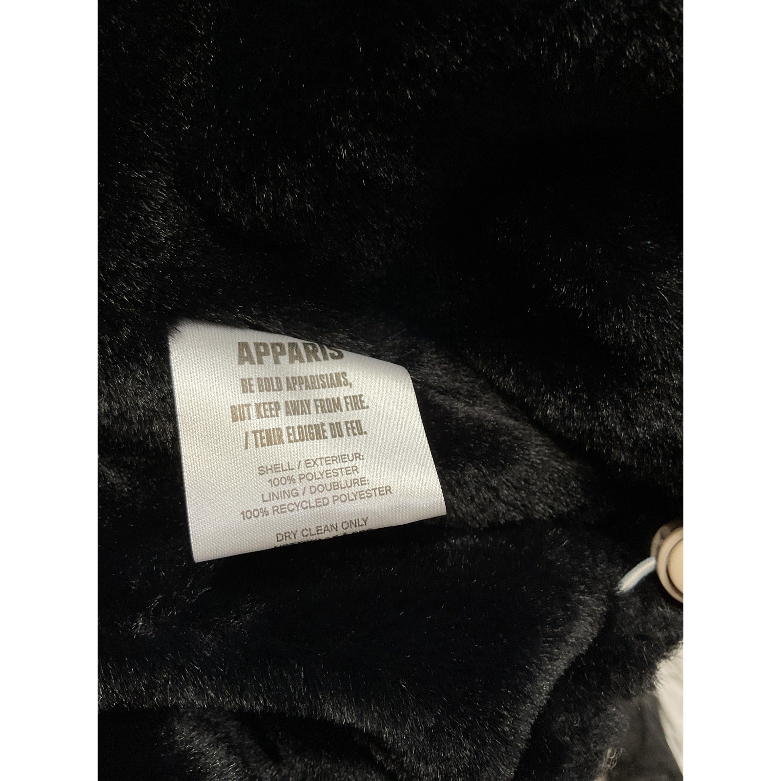 Apparis 'Josh' Blue Qulited Plaid Faux Fur Jacket Size S