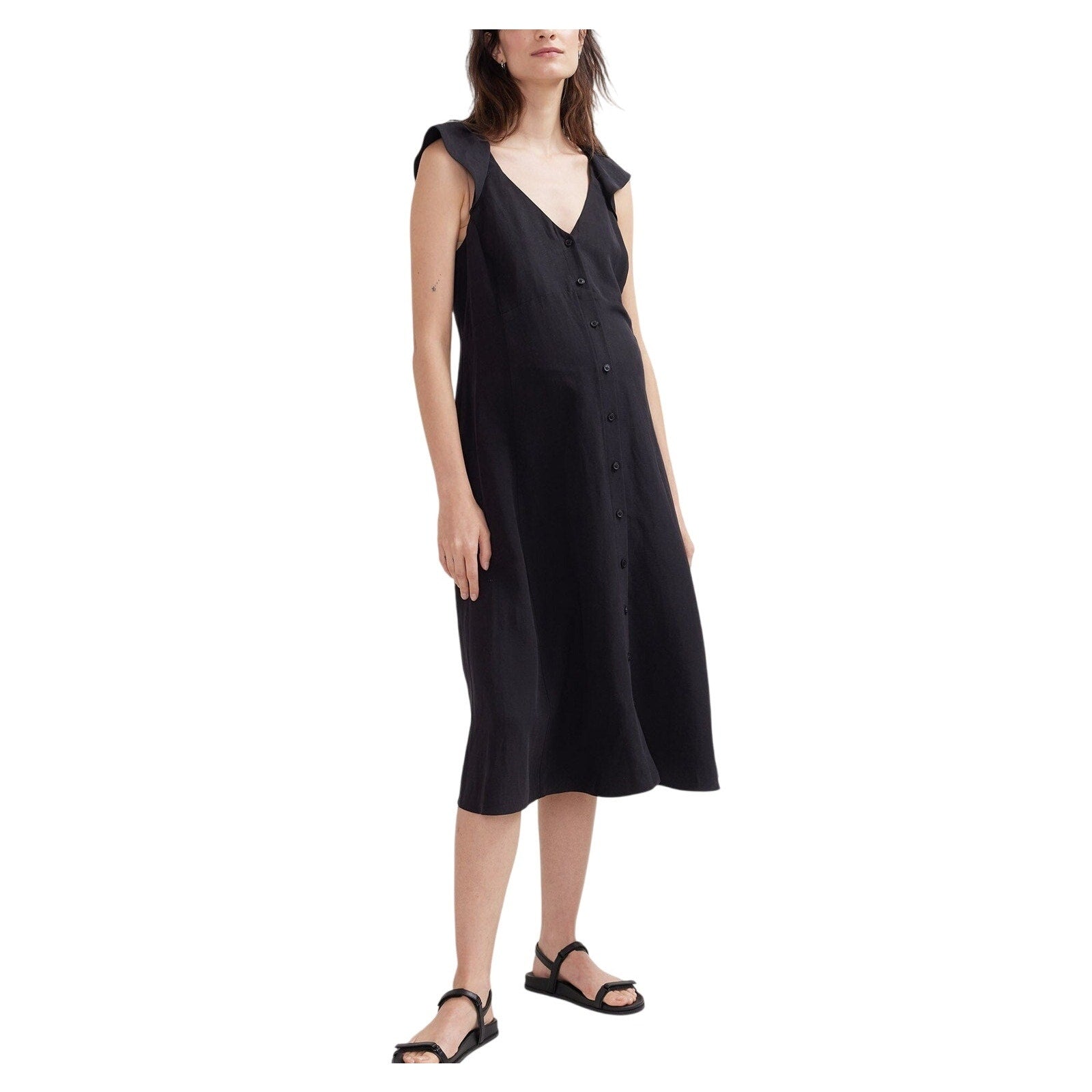 Hatch 'The Jules' Black Tencel Dress Size 2