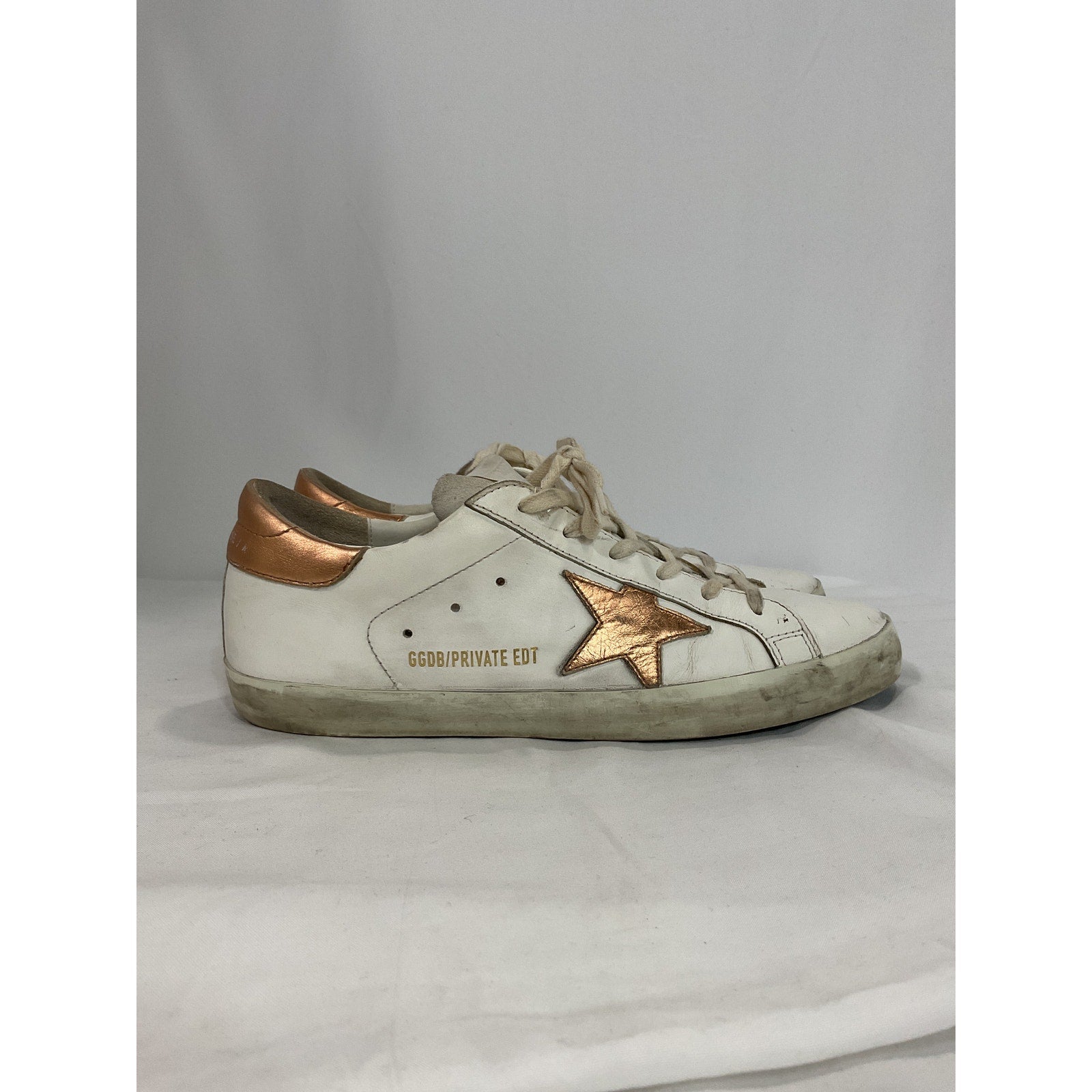 Golden Goose White Super-Star Low Top Sneaker Size 10