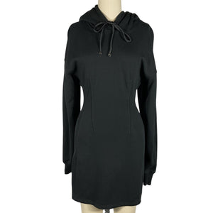 Fleur Du Mal Terry Black Hoodie Dress Size S