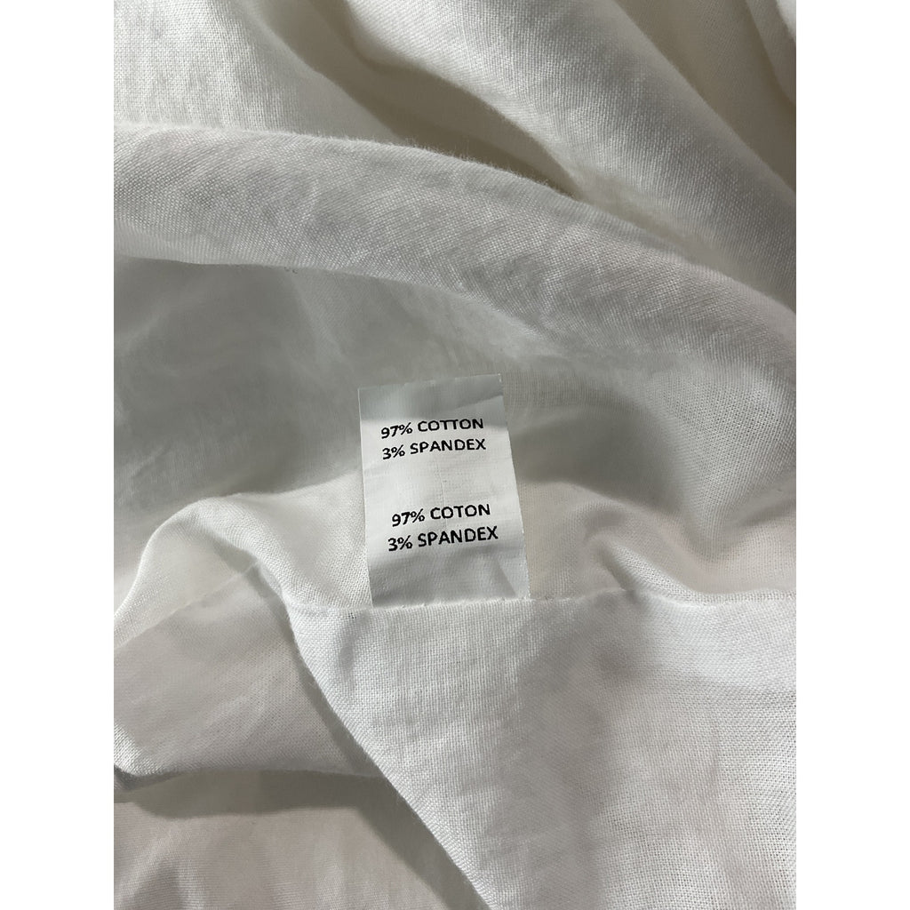 Ramy Brook 'Josephine' White Cotton Tiered Mini Shirt Dress Size XS