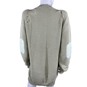 Ser.O.Ya Distressed Green Devin Sweater Size XS