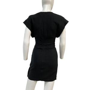 Iro Sleek Black Pena Dress Size 32