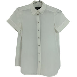 Hatch Classic White Savannah Button Front Blouse Size 0
