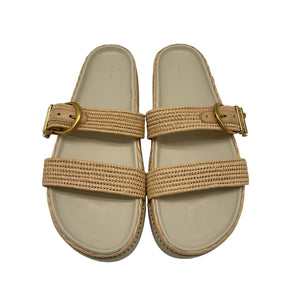 Simkhai Raffia Beige Aida Sandals Size EU 40 / US 10