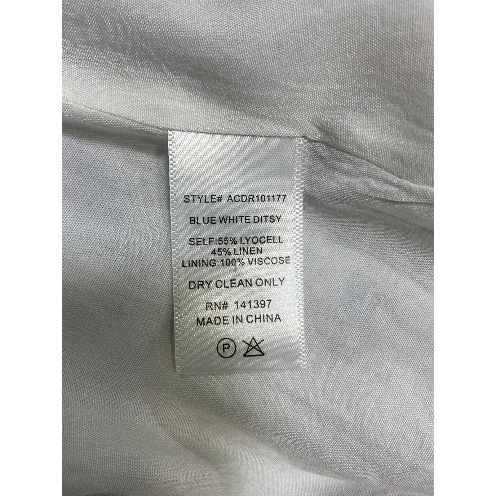 Astr The Label 'Audette' White Lyocell Dress Size S