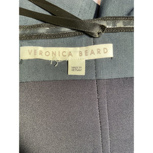 Veronica Beard 'Ziene' Blue Linen Crop Tube Top Size OS