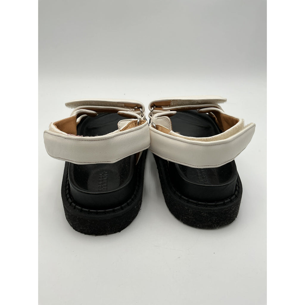 Isabel Marant 'Madee' White Leather Padded Sandal Size 36