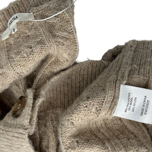 Tularosa Cropped Beige Palmira Cardigan Size S
