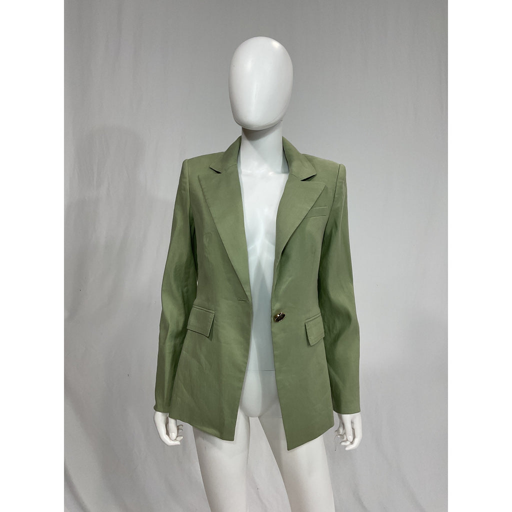 Veronica Beard 'Sedgwick Dickey' Green Linen Jacket Size 4 - NWT