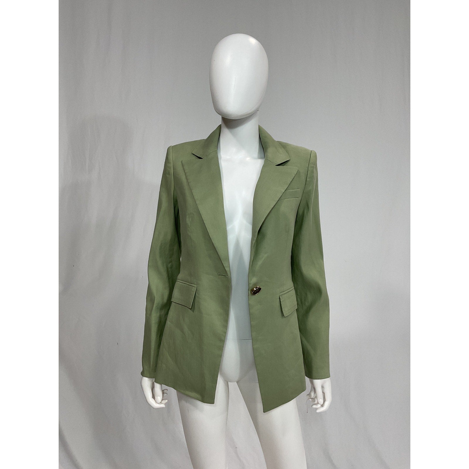 Veronica Beard 'Sedgwick Dickey' Green Linen Jacket Size 4 - NWT