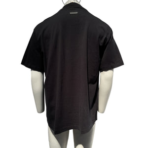 Fear Of God Black Logo Relaxed Fit T Shirt Size L