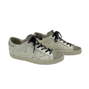 Golden Goose Distressed White Superstar Sneakers Size IT 41 / US 11