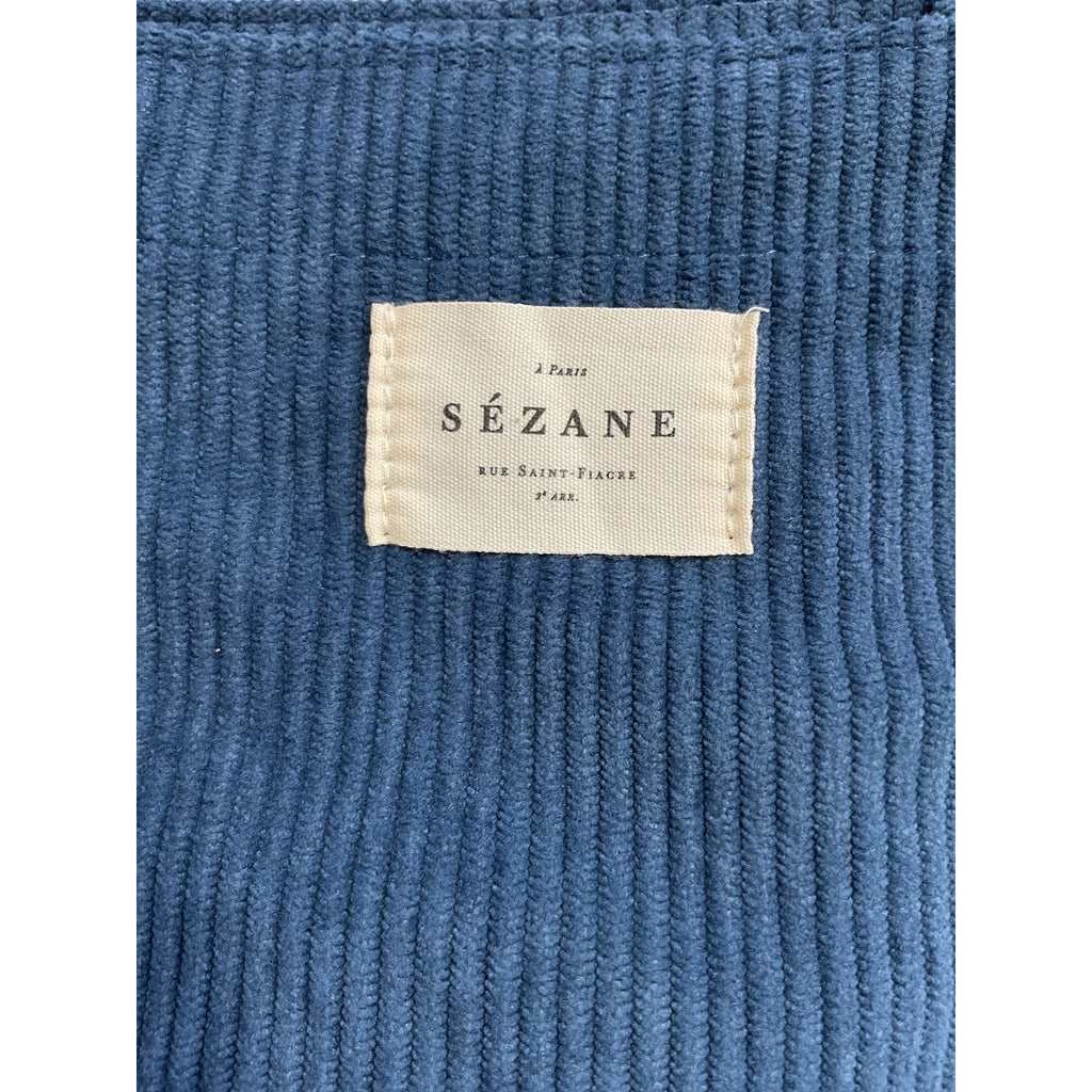 S�zane Velvet Blue Tote Bag