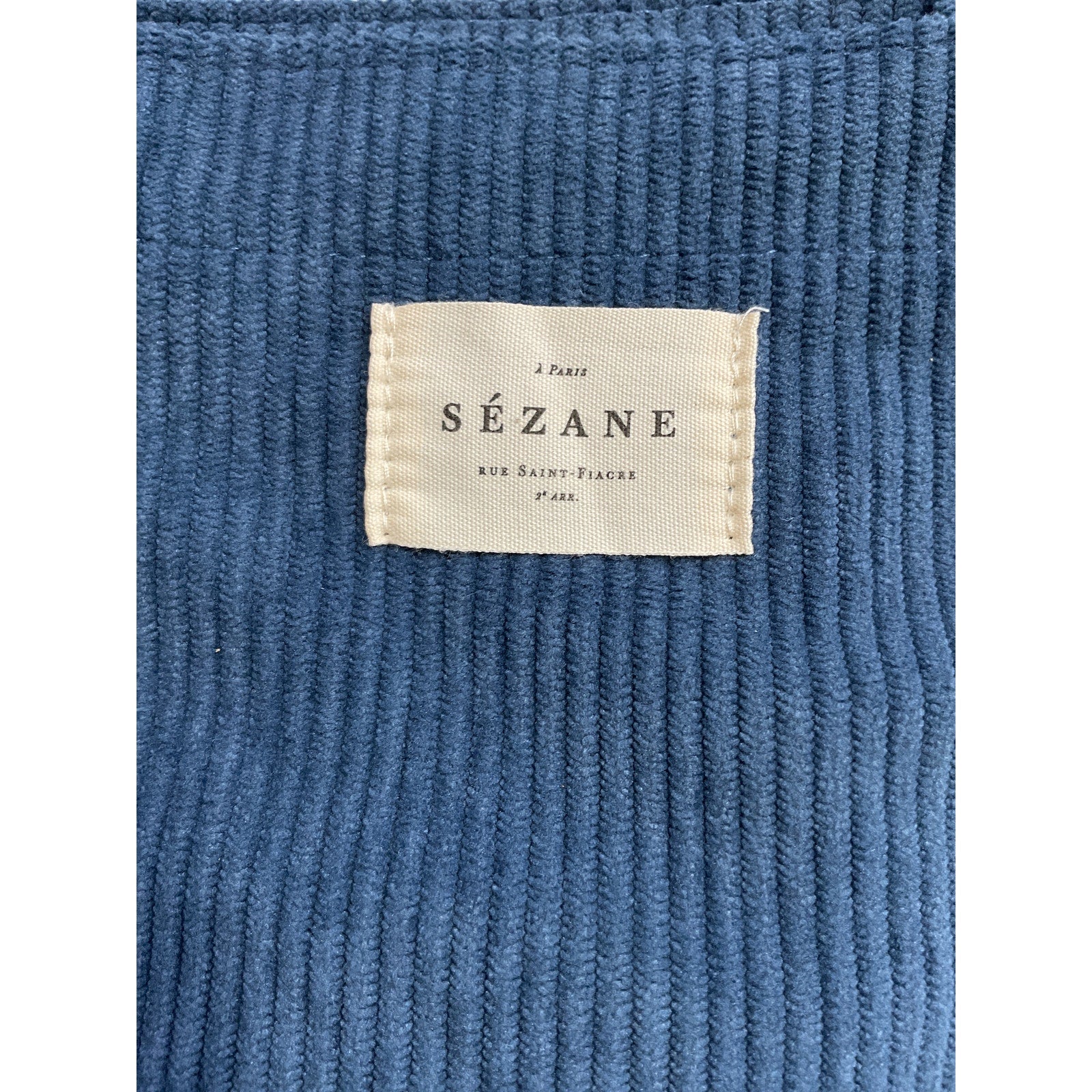 S�zane Velvet Blue Tote Bag