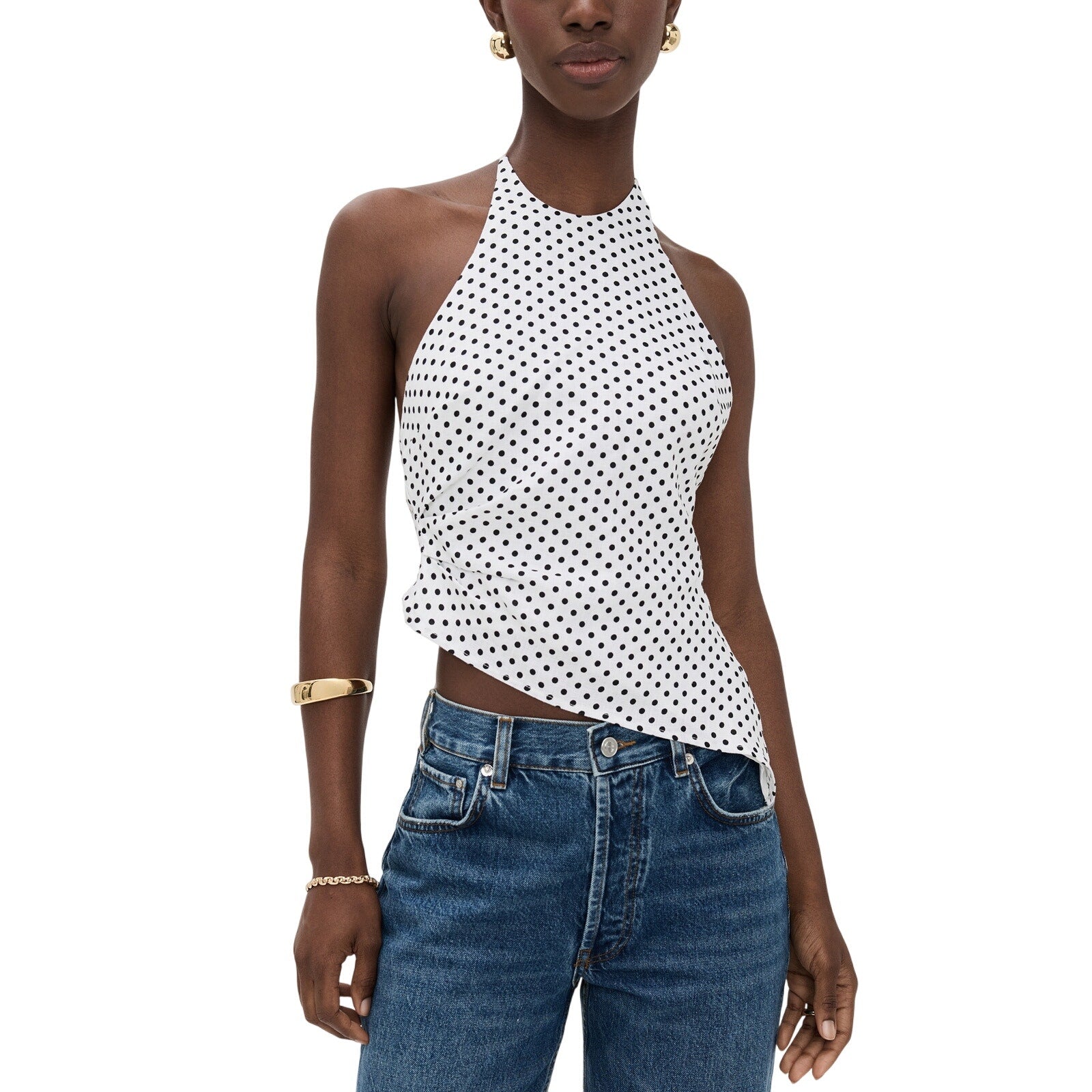 Reformation 'Reese' White Linen Top Size 2