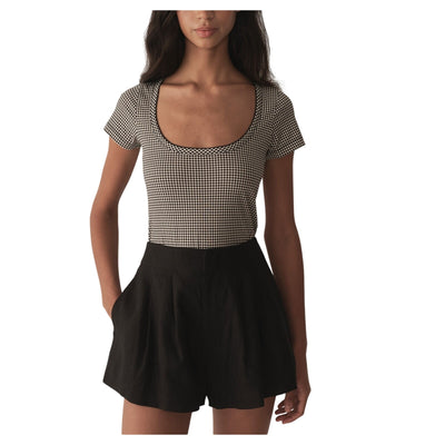 Dôen 'Brigitte' Black Cotton Tee Size M