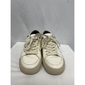 Zadig & Voltaire 'Board Crush Serigraphy' White Lace Up Sneakers Size 7