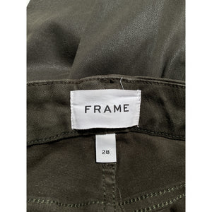 Frame Coated Surplus Le Crop Mini Bootcut Denim Jeans Size 28