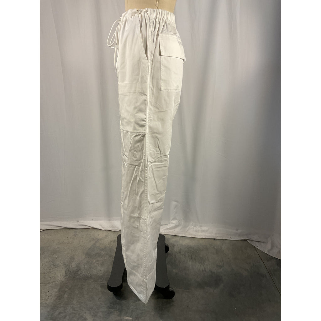 L'Academie x 'Maggie Macdonald Norga' White Poplin Drawstring Pants Size XS - NWT