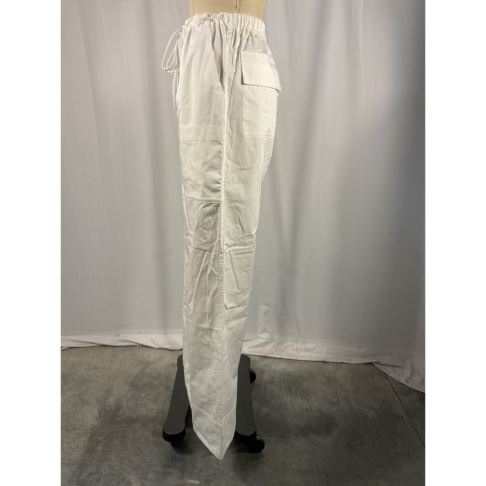 L'Academie x 'Maggie Macdonald Norga' White Poplin Drawstring Pants Size XS - NWT