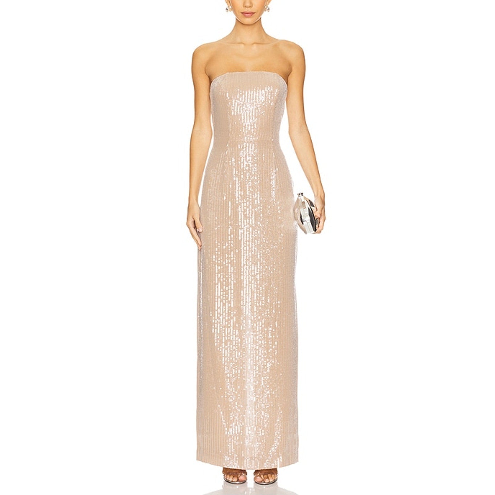 Retrofete 'Ember' Tan Sequin Embellished Dress Size M - NWT
