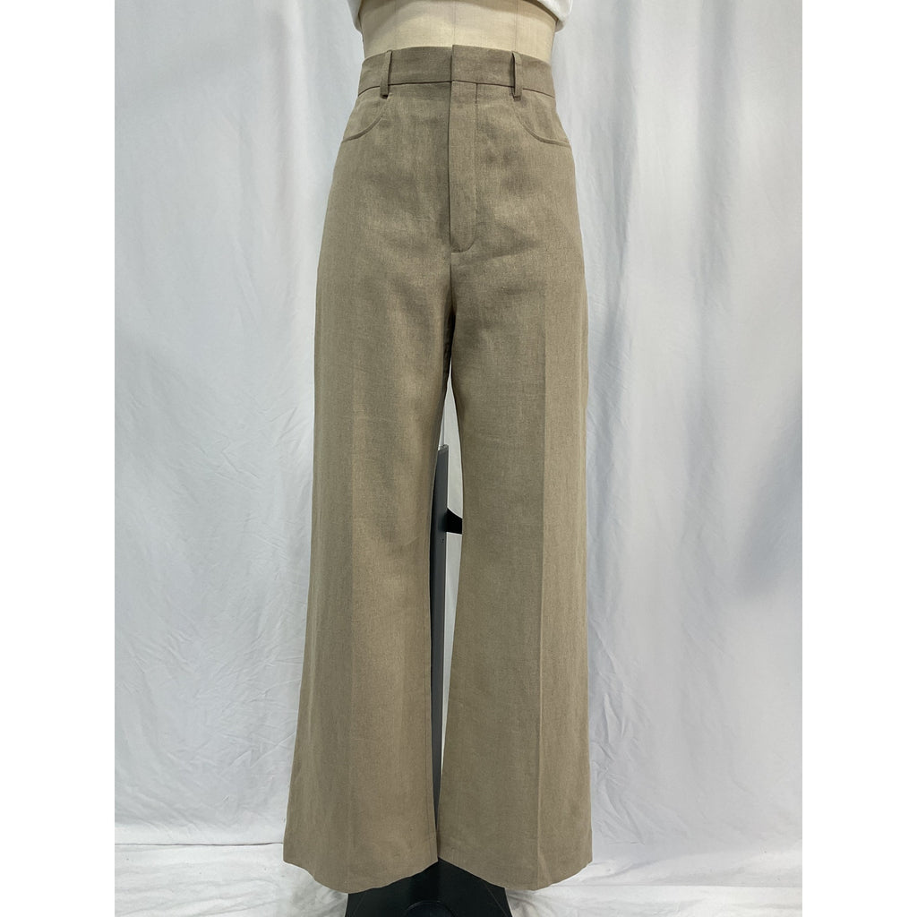 Jacquemus 'Le Pantalon' Beige Linen Sauge Trousers Size 36