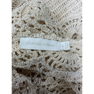 Jonathan Simkhai Ivory Crochet Halterneck Dress - Size L
