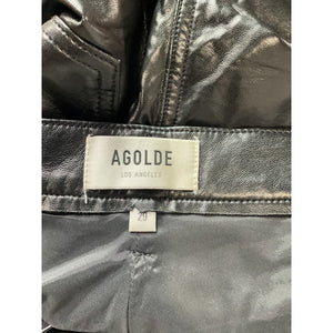Agolde Recycled Leather Black Pants Size 29