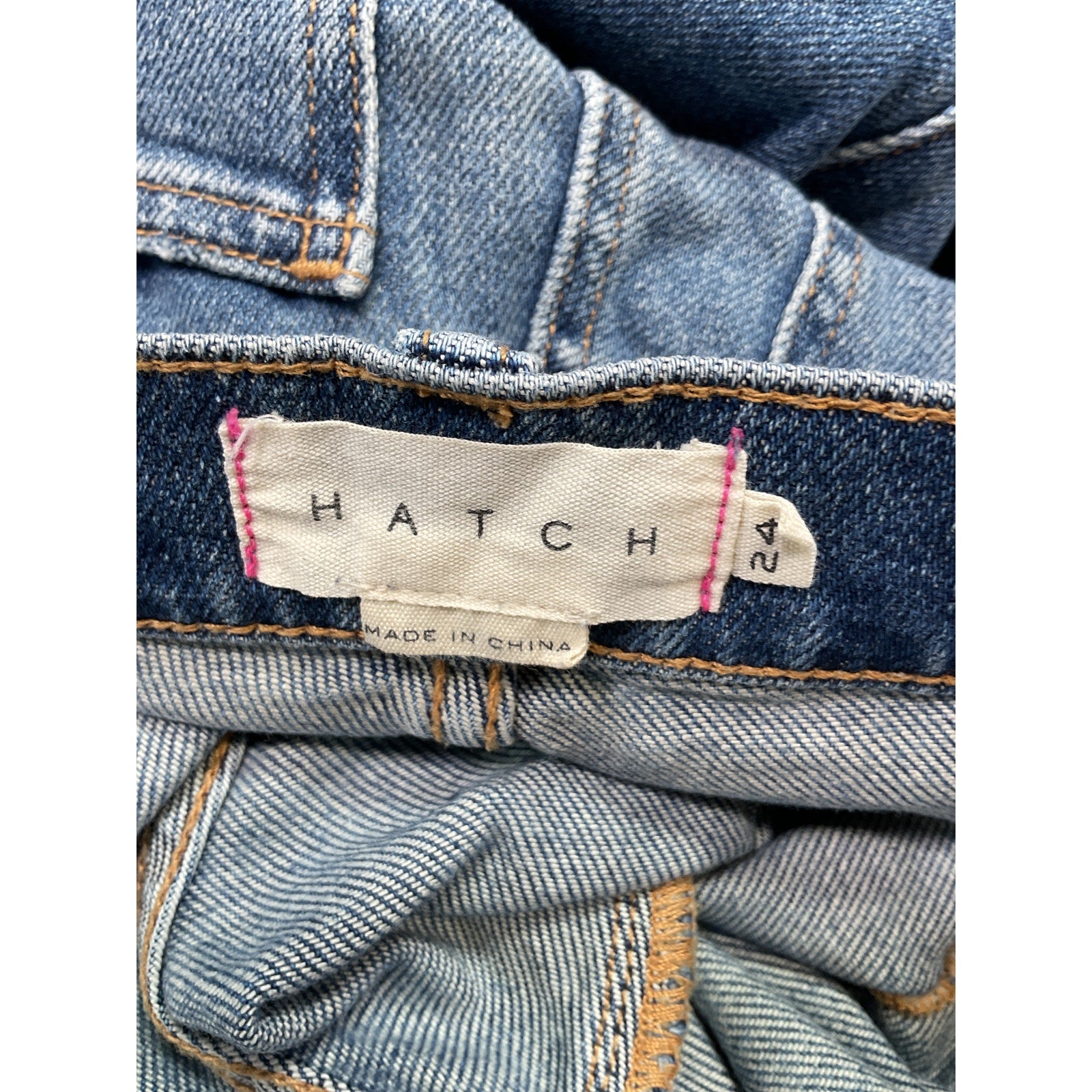 Hatch The Boyfriend Blue Cotton Maternity Denim Jean Size 24