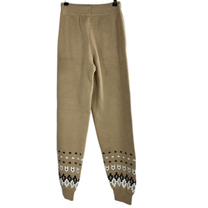 Veronica Beard Patterned Tan Fairbanks Joggers Size XS NWT