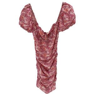 Majorelle Ruched Pink Stella Mini Dress Size XS