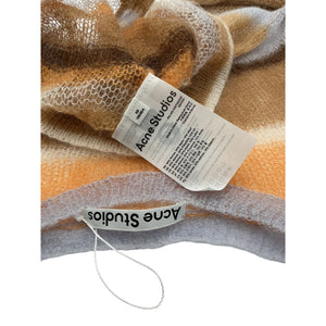Acne Studios Yellow Mohair Striped Sweater Size XS