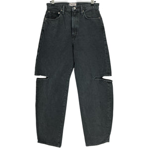 Agolde Distressed Black Sanna Denim Jeans Size 27