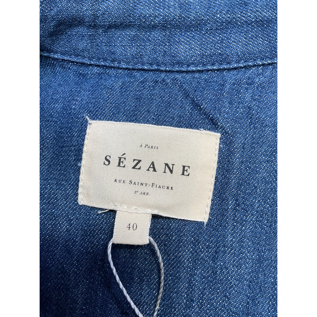 S�zane 'Raquel' Blue Cotton Dress Size 40
