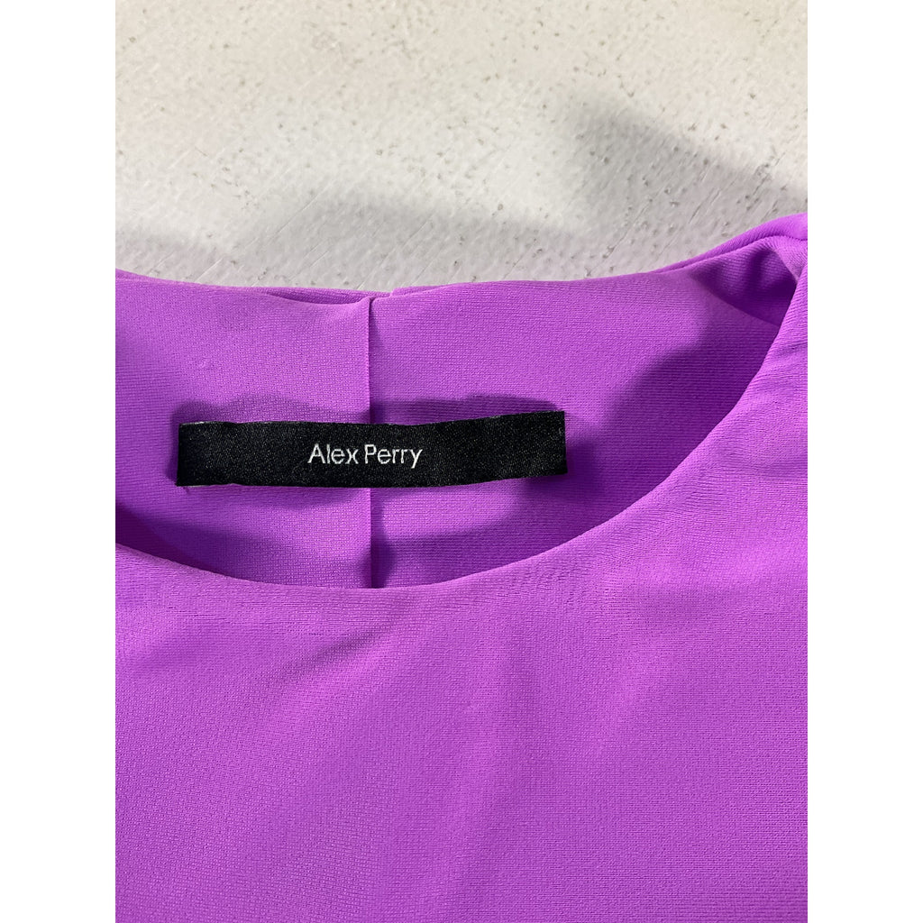 Alex Perry 'Deren' Purple Crop Top Size 4